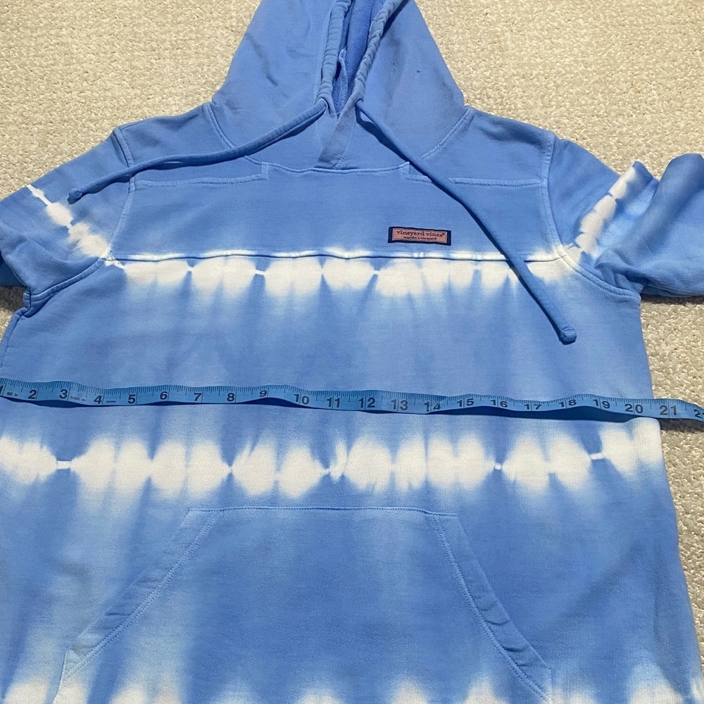 Vineyard Vines Light Blue Tie-Dye Hoodie Size S 100% Cotton - Picture 11 of 16